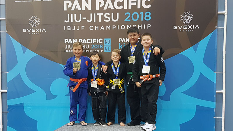 CAZA BJJ Kids Medals at the 2018 Pan-Pacs