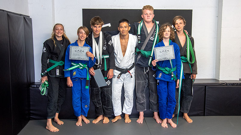 CAZA BJJ December 2020 Grading Green Belts